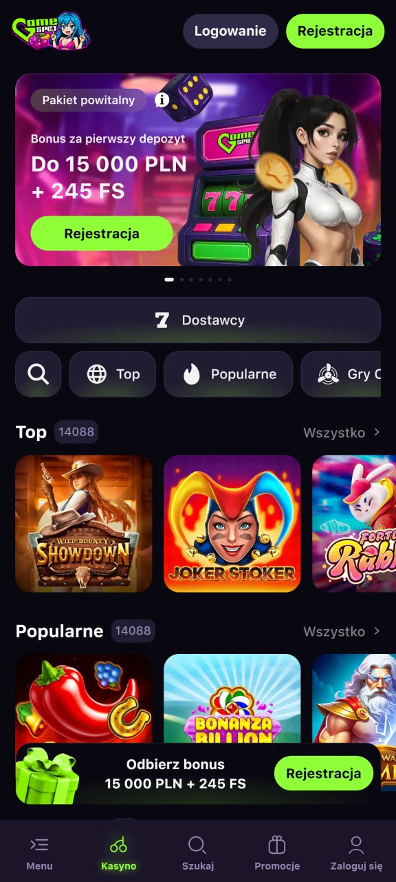 Skorzystaj z mobilnej wersji platformy Gamespot, która oferuje te same mechaniki.
