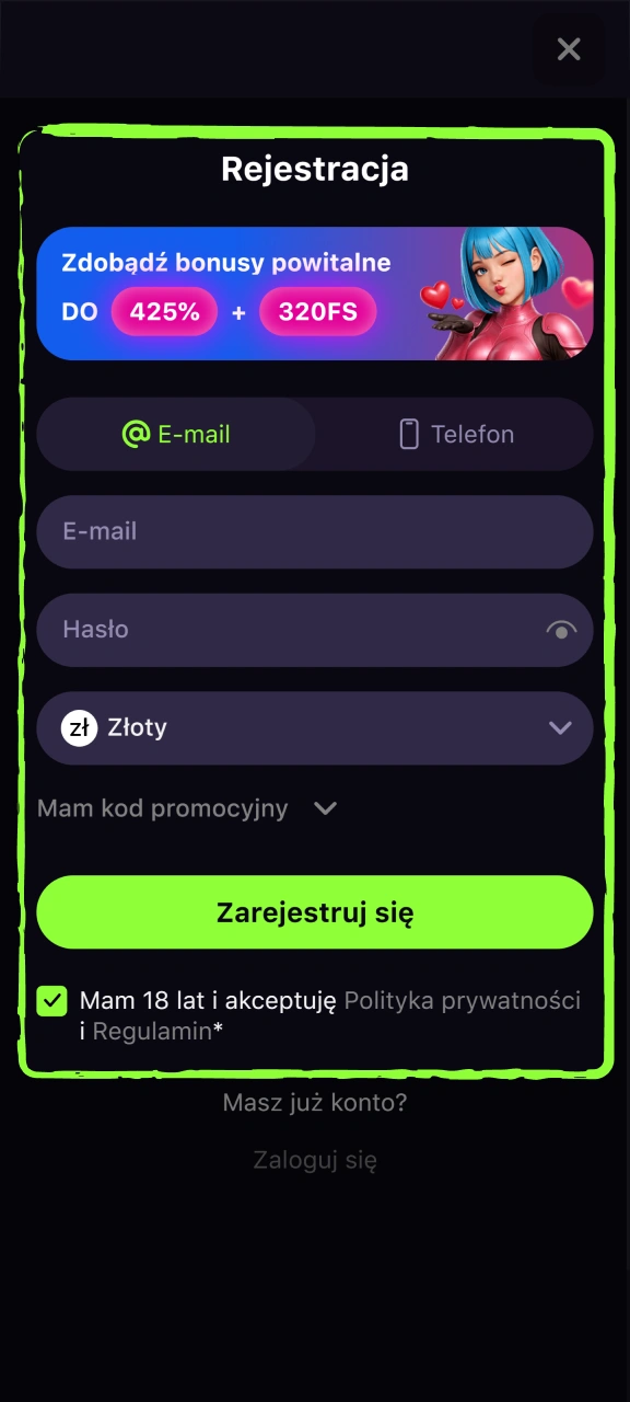 Utwórz nowy profil za pośrednictwem rejestracji w serwisie Gamespot.