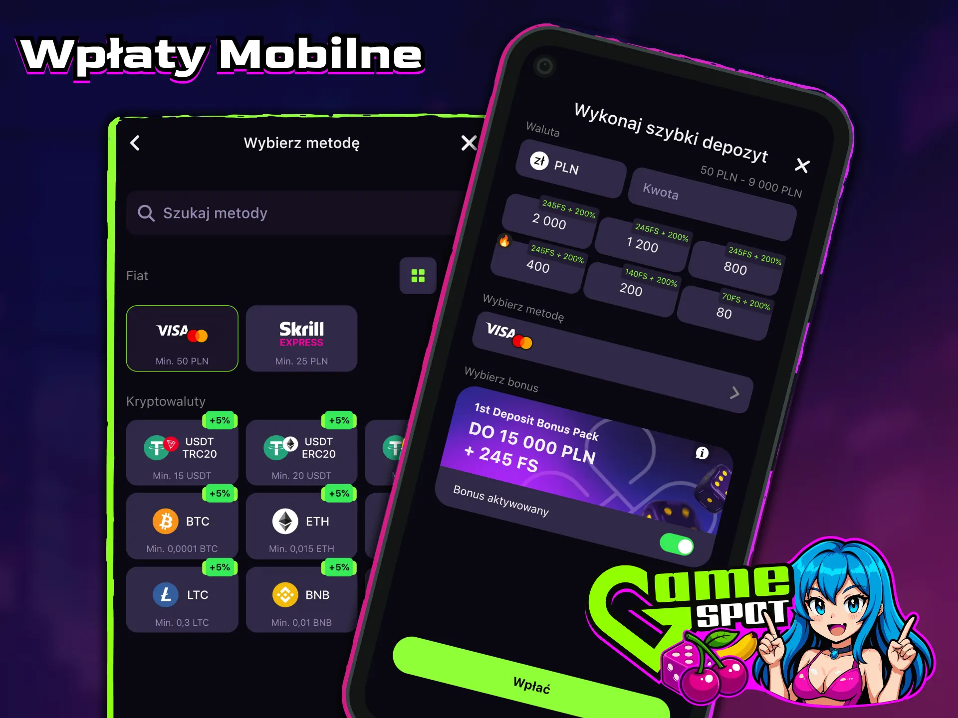 Dokonuj wpłat za pomocą urządzenia mobilnego, korzystając z mobilnej wersji serwisu Gamespot.