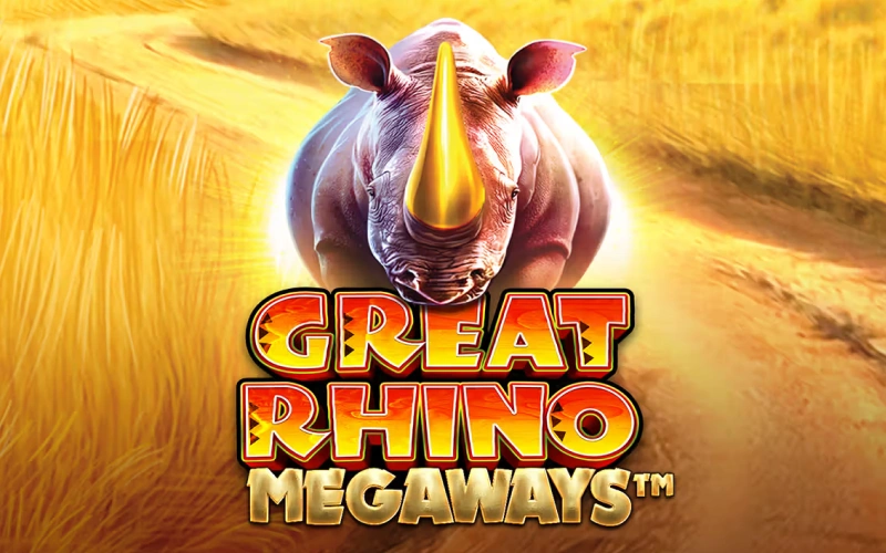 Przemierzaj afrykańską savannę w slocie z tysiącami linii wygrywających Great Rhino Megaways w Gamespot.