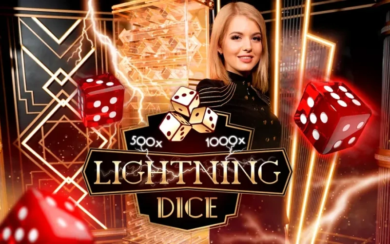 Obstawiaj wyniki rzutów kośćmi z błyskawicznymi mnożnikami w Lightning Dice w Gamespot.