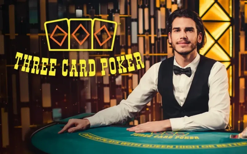 Graj w szybką odmianę pokera z krupierem na żywo w Live Three Card Poker w Gamespot.