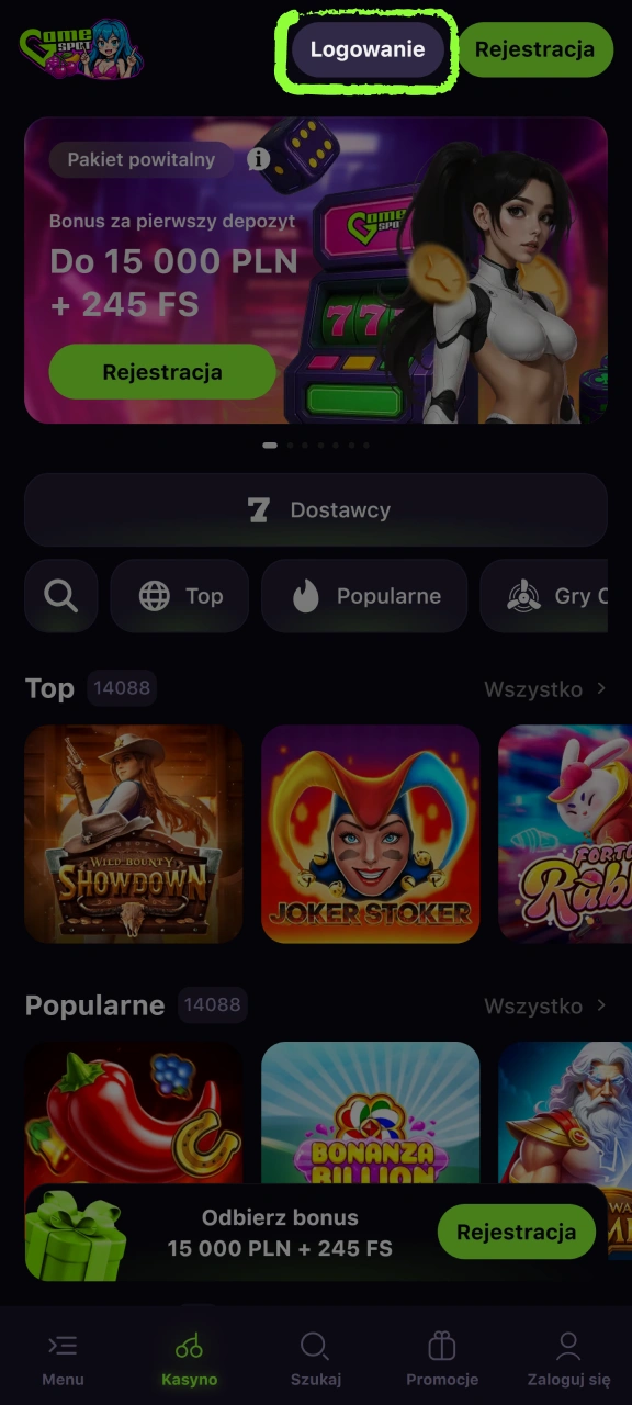 Kliknij przycisk logowania i przejdź na stronę logowania Gamespot.
